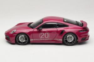 Porsche 911 992 Turbo S Coupe Sport Design Sarkans Minichamps 1:18 113069075 Metāls — attēls 4 no 8