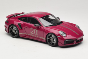 Porsche 911 992 Turbo S Coupe Sport Design Sarkans Minichamps 1:18 113069075 Metāls — attēls 6 no 8