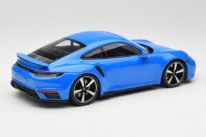Porsche 911 992 Turbo S Gentian Zils Minichamps 1:18 155069074 Metāls — attēls 2 no 6