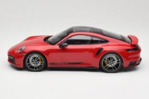 Porsche 911 992 Turbo S Sarkans Minichamps 1:18 155069070 Metāls — attēls 3 no 6