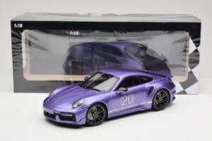 Porsche 911 992 Turbo S Sport Design Package Viola Metallic Minichamps 1:18 155069174 Metāls — attēls 6 no 6
