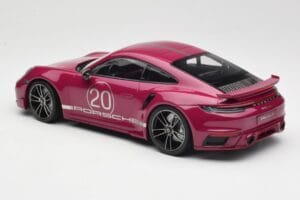 Porsche 911 992 Turbo S ar Sport Design Package Sarkans Minichamps 1:18 155069172 Metāls — attēls 5 no 6