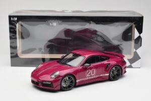 Porsche 911 992 Turbo S ar Sport Design Package Sarkans Minichamps 1:18 155069172 Metāls — attēls 6 no 6