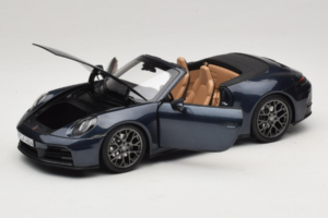 Porsche 911 992.2 Carrera Kabriolets Yachting Blue Norev 1:18 187180 Metāls — attēls 2 no 8
