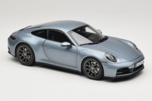 Porsche 911 992.2 Carrera Polar Silver Metallic Norev 1:18 187170 Metāls — attēls 6 no 8