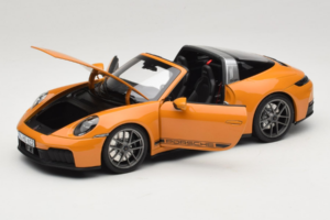 Porsche 911 992.2 Targa 4 GTS Bahama Yellow Norev 1:18 187190 Metāls — attēls 2 no 10