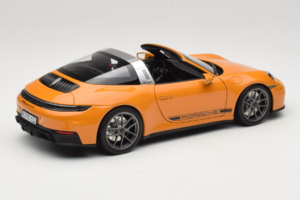Porsche 911 992.2 Targa 4 GTS Bahama Yellow Norev 1:18 187190 Metāls — attēls 4 no 10