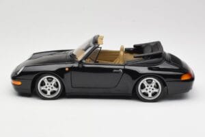 Porsche 911 993 Kabriolets Melns UT Models 1:18 27806-U1 Metāls — attēls 4 no 8