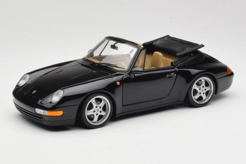 Porsche 911 993 Kabriolets Melns UT Models 1:18 27806-U1 Metāls