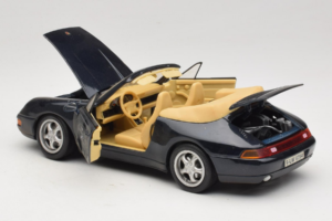 Porsche 911 993 Kabriolets Tumši Zils Tchibo 1:18 46619 Metāls — attēls 5 no 8