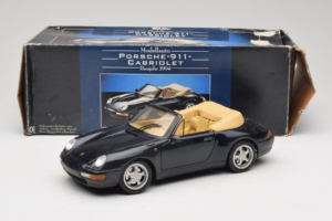 Porsche 911 993 Kabriolets Tumši Zils Tchibo 1:18 46619 Metāls — attēls 8 no 8