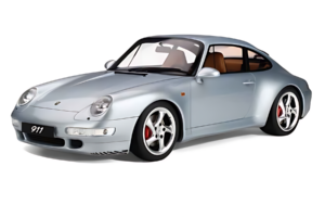 Porsche 911 993 Carrera 4S Sudrabs GT Spirit 1:8 GTS801901 Sveķi