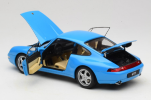 Porsche 911 993 Carrera Blue Metallic AUTOart 1:18 78133 Metāls — attēls 5 no 8