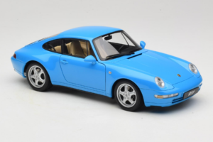 Porsche 911 993 Carrera Blue Metallic AUTOart 1:18 78133 Metāls — attēls 6 no 8