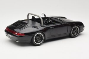 Porsche 911 993 Carrera Kabriolets Melns Bburago 1:18 3090-M1 Metāls — attēls 3 no 8