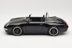 Porsche 911 993 Carrera Kabriolets Melns Bburago 1:18 3090-M1 Metāls — attēls 4 no 8
