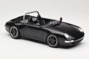 Porsche 911 993 Carrera Kabriolets Melns Bburago 1:18 3090-M1 Metāls — attēls 6 no 8