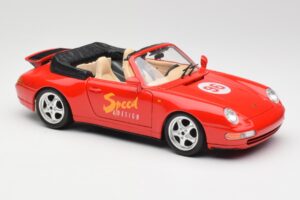 Porsche 911 993 Carrera Kabriolets Sarkans Bburago 1:18 3090 Metāls — attēls 6 no 8