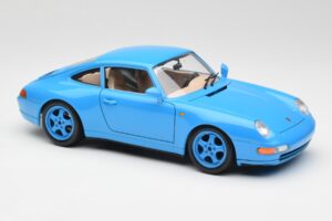 Porsche 911 993 Carrera Zils Bburago 1:18 3060 Metāls — attēls 6 no 8