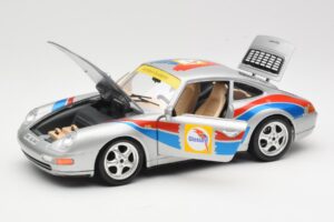Porsche 911 993 Carrera Cup #1 1993 Bburago 1:18 3050-M2 Metāls — attēls 2 no 8