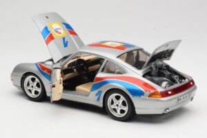 Porsche 911 993 Carrera Cup #1 1993 Bburago 1:18 3050-M2 Metāls — attēls 5 no 8