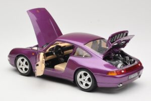 Porsche 911 993 Carrera Violets Bburago 1:18 3060-M2 Metāls — attēls 5 no 8