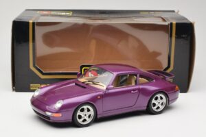 Porsche 911 993 Carrera Violets Bburago 1:18 3060-M2 Metāls — attēls 8 no 8