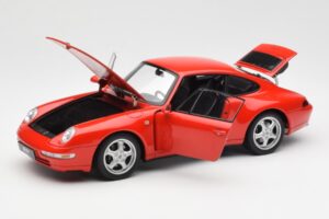 Porsche 911 993 Carrera Sarkans AUTOart 1:18 78132 Metāls — attēls 2 no 8
