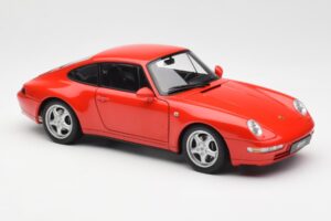 Porsche 911 993 Carrera Sarkans AUTOart 1:18 78132 Metāls — attēls 6 no 8