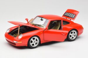 Porsche 911 993 Carrera Sarkans Bburago 1:18 3050 Metāls — attēls 2 no 8