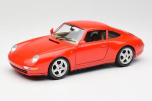 Porsche 911 993 Carrera Sarkans Bburago 1:18 3050 Metāls