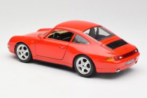 Porsche 911 993 Carrera Sarkans Bburago 1:18 3050 Metāls — attēls 7 no 8