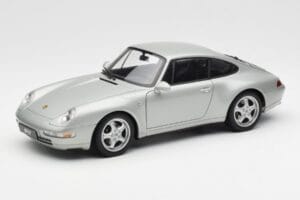 Porsche 911 993 Carrera Sudrabs AUTOart 1:18 78131 Metāls