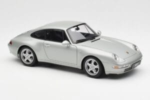 Porsche 911 993 Carrera Sudrabs AUTOart 1:18 78131 Metāls — attēls 6 no 8