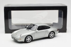 Porsche 911 993 Carrera Sudrabs AUTOart 1:18 78131 Metāls — attēls 8 no 8