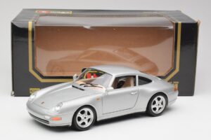 Porsche 911 993 Carrera Sudrabs Bburago 1:18 3050-M1 Metāls — attēls 2 no 8