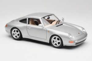 Porsche 911 993 Carrera Sudrabs Bburago 1:18 3050-M1 Metāls — attēls 6 no 8