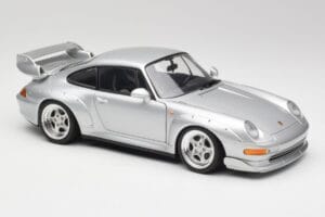 Porsche 911 993 GT2 Arctic Sudrabs Metāliski UT Models 1:18 27831 Metāls — attēls 6 no 8