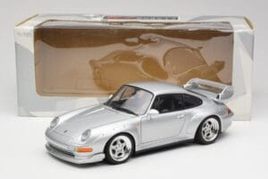 Porsche 911 993 GT2 Arctic Sudrabs Metāliski UT Models 1:18 27831 Metāls — attēls 8 no 8