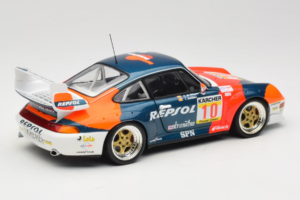 Porsche 911 993 GT2 #10 de Orleans / Saldana BPR Global GT Series 1996 UT Models 1:18 39632 Metāls — attēls 3 no 8