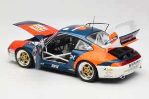 Porsche 911 993 GT2 #10 de Orleans / Saldana BPR Global GT Series 1996 UT Models 1:18 39632 Metāls — attēls 5 no 8