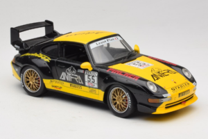 Porsche 911 993 GT2 #55 Melns & Dzeltens Anson 1:18 30325-W Metāls — attēls 4 no 6