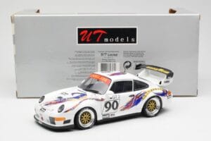 Porsche 911 993 GT2 #90 Vert / Franco / K. Koen Daytona 24 Hours 1998 UT Models 1:18 39813 Metāls — attēls 8 no 8