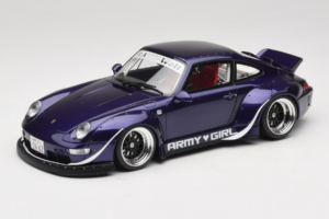 Porsche 911 993 RWB Army Girl Violets GT Spirit 1:18 GT562 Sveķi