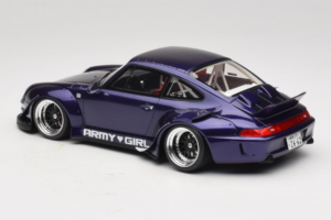 Porsche 911 993 RWB Army Girl Violets GT Spirit 1:18 GT562 Sveķi — attēls 5 no 6