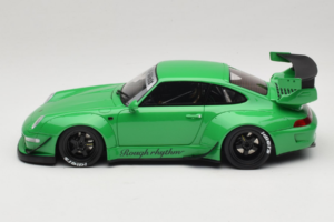Porsche 911 993 RWB Zaļš GT Spirit 1:18 GT074 Sveķi — attēls 3 no 6