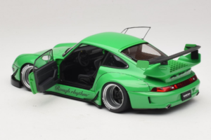 Porsche 911 993 RWB Zaļš Gun Grey Wheels AUTOart 1:18 78151 Kompozīts — attēls 5 no 8