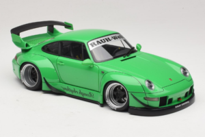 Porsche 911 993 RWB Zaļš Gun Grey Wheels AUTOart 1:18 78151 Kompozīts — attēls 6 no 8