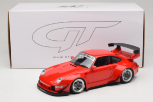 Porsche 911 993 RWB Sarkans GT Spirit 1:18 ZM045 Sveķi — attēls 6 no 6