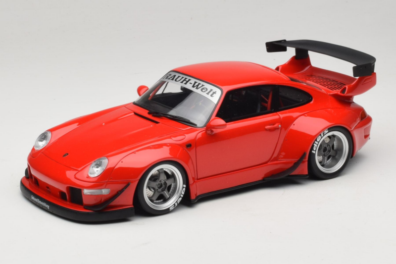 Porsche 911 993 RWB Sarkans GT Spirit 1:18 ZM045 Sveķi